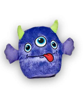 Zanies Rock Monster Plush Dog Toy - Purple